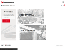 Tablet Screenshot of bandsawbladesking.com